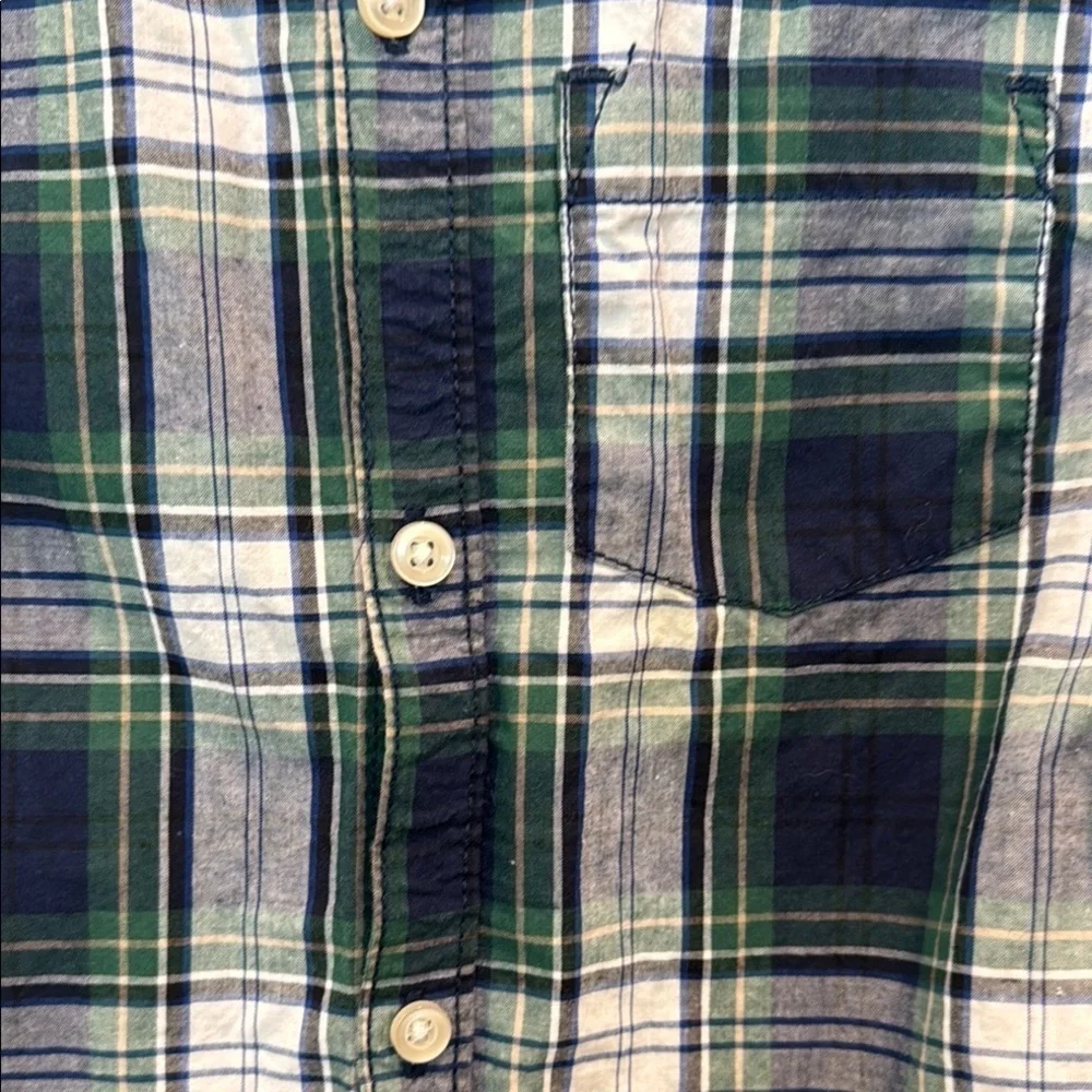 Carter's Green Plaid Kids Shirt